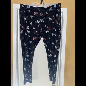 Terra Sky black floral pants